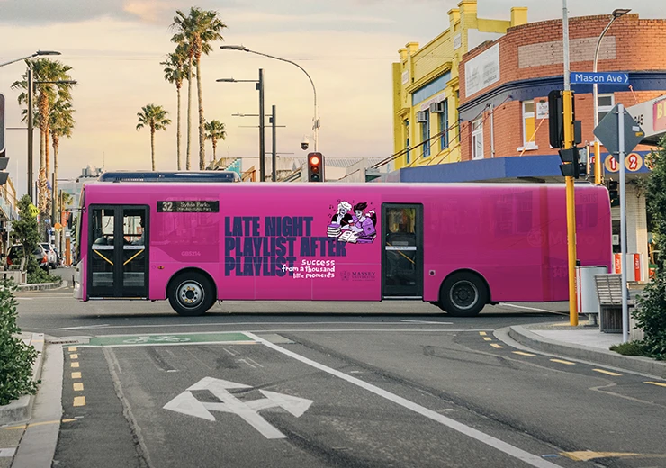 Massey University bus decal